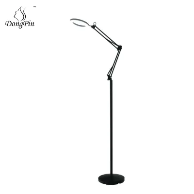 Modern Adjustable Light Beauty Lamp for Eyelash and Tattooing Adjustable Height Floor Lamp for Salon Use