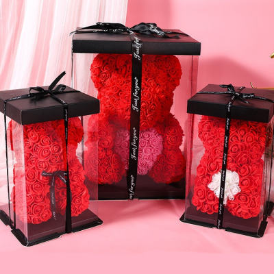 Mother's Day Gift Simulation Rose Teddy Bear Party Gift Foam Panda