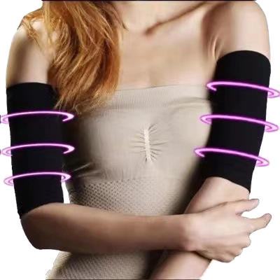 Unisex 1 Pair Polyester Sauna Arm Trimmer Sweat Arm Bands and Heat-Trapping Sleeves for Fat Loss for Both Men and Women