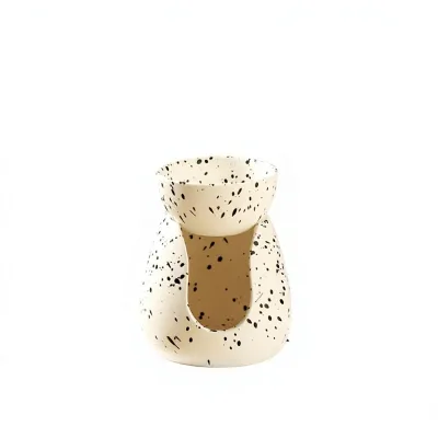 Cross-border Bestseller Creative Nordic-style White Porcelain Essential Oil burner Split-type Aromatherapy Diffuser Candle Craft