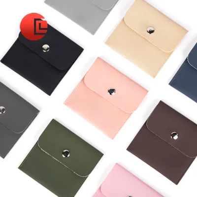 New CHENLU Modern Snap-Flap Jewelry Bag | PU Leather Protective Pouch for Rings & Earrings Compact Storage Luxury Gift Packaging