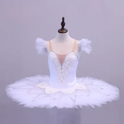 T0141 White Ballet Platter Tutu Classical Ballet Tutu Professional