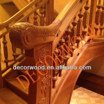 Oak Staircase Carved Wooden Posts