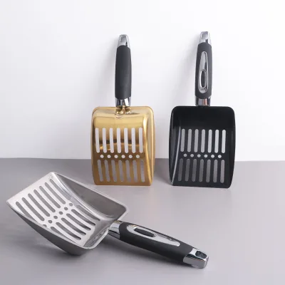 Upgraded Plastic Rectangular Pet Scoop Cat Litter Shovel Large-Size Poop Scoop Bentonite Mineral Cat Litter Scoop
