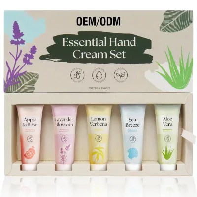 Custom logo Fruit Plant Extract Hand Cream Suit Moisturizing Nourishing Hand Cream Lotion Set