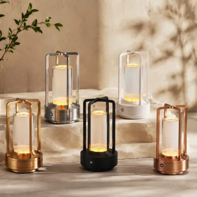 Vintage Rechargeable Sensor Storage Desk Ornament Atmospheric Crystal Table Lamp