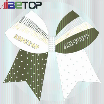 New Design Factory Supplies Customized Cheer Bows Competition Rhinestone OEM Design Cheer Bows