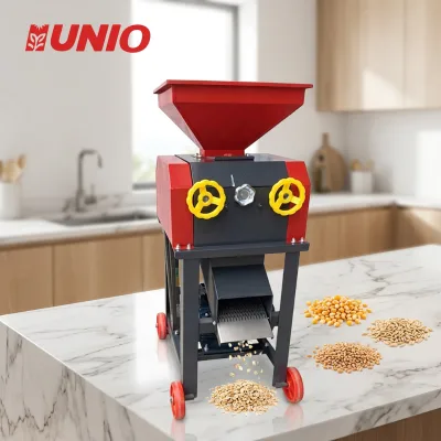 UNIO Corn Breaking Machine Crusher Engine/Motor for Feed Processing 700-800kg/h Capacity 3kw Power Poultry Livestock Farm Use