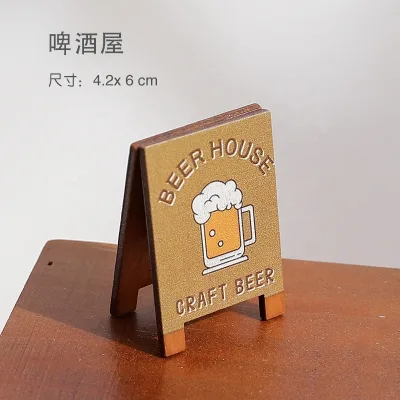 2024 Customize Cute Cartoon Memo Clip Holder Coffee Wooden Message Shelf Folder Home Office Wooden Photo Card Holder