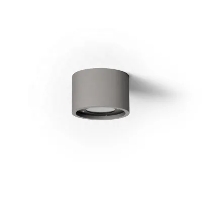 Factory Outlet Modern Small Outdoor Grey Concrete Finish Ceiling Lighting Fixture