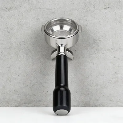 Luxury Espresso Portafilter Customized Filter Basket Stainless Steel Handle Double Nozzle 2 Ears 58mm Eco-Friendly Tea Tool
