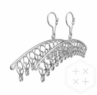 High Quality Sustainable Stainless Steel Clip Detachable Design Silver Triangle Bathroom Clothes Organizer Single Tier 31CM/41CM