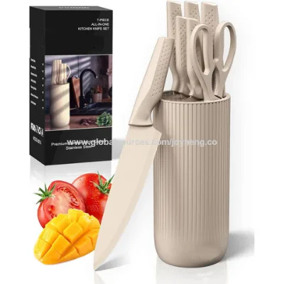 Knife Set, Kitchen Knife Set, Knives Set for Kitchen, Universal Knife Block, Utility Knife Block Set, Kitchen Essentials