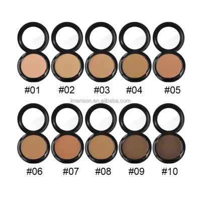 Private Label High Quality 10 Colors Pressed Face Powder Matte Vegan Cruelty Free Long Lasting Compact Powder