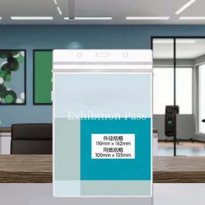 Transparent PVC Soft Card 162x110mm Premium Accessory Exhibitions & Student ID Cover Badge Holder
