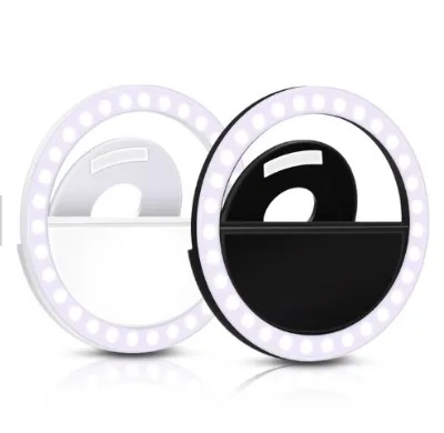 Custom RK12 Rechargeable Selfie Light Phone Led for Stand Portable Clip on Tripod With Stick Holder Cell Selfie Ring Light