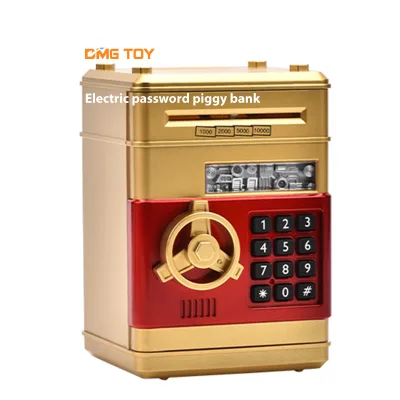 Fingerprint Money Storage Machine Portable Piggy Bank Password to Unlock the Simulated Piggy Bank Toys