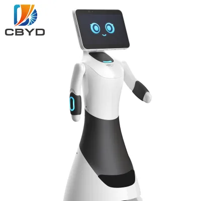 CBYD High Quality Intelligent 14 Inch Screen AI Robot Smart Interactive Guide Device for Exhibition Company Business Reception
