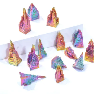 Bismuth Towers Wholesale Reiki Healing Crystal Quartz Bismuth Ornaments for Meditation