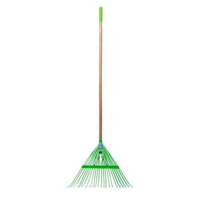 Steel Carbon Thatching Rake Leaf Rake with Wood Handle