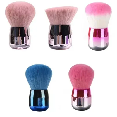 6styles Professionals Nails Art Mushroom Brush Round Paint Gel Dust Cleaning Make up Brush Manicure Accessories Equipment Tools