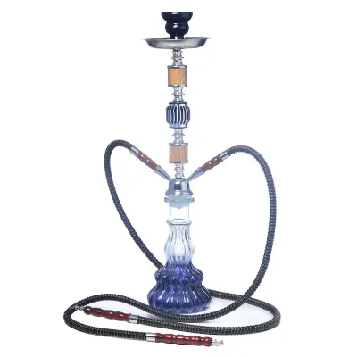 Most Popular Russian Arabian Hookah Large Stainless Steel and Glass Material Hookah Shisha With Smoking