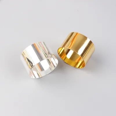Color-Retaining Electroplated Gold Glossy Napkin Ring Napkin Buckle Napkin Ring Napkin Circle Paper Towel Ring