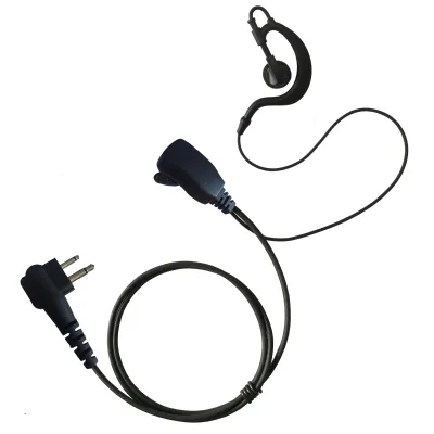 Ear Hook Handsfree G Shape Wired Earphones With Speaker Mic for 2 Pin Two Way Radio CP200 GP68 GP88 PRO2150 PRO3150 PR400 TC2100