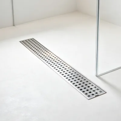 Channel Linear Bathroom Floor Drain Channel Floor Waste Tile Insert Watermark Tiles Shower Floor Drain Trap After Tiles
