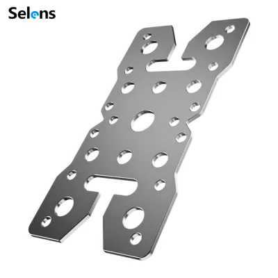 Selens S4-176 Universal Metal Dual-Slot Reflector Flag Panel Holder Mounting Adapter for Studio C-Stand Extension Arm Scrim