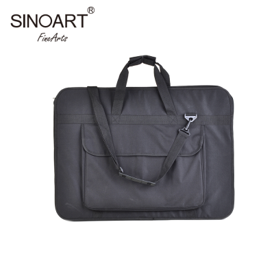 SINOART Wholesale Custom 20x26" Black Conference Folder Business Portfolio Zipped for Painting