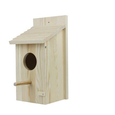 Handmade small wood wild bird house