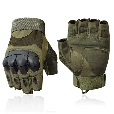Outdoor Tactical Gloves Hunting Shooting Outdoor Riding Fitness Hiking Moto Cycling Fingerless Half Finger Sports Gloves