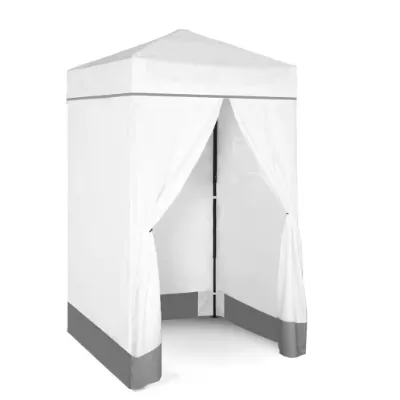 4 Ft. X 4 Ft. White Flex Ultra Compact Pop-Up Changing Room Canopy Portable Privacy Cabana