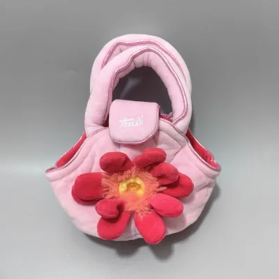 Creative Plush Flower Handbag - Cute Soft Toy Purse for Girls, Novelty Gift, Fashion Accessory & Stuffed Animal