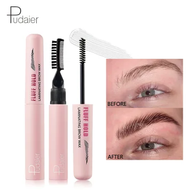 Custom Logo Double Ended Eyebrow Styling Wax and Gel Waterproof Eyebrow Gel