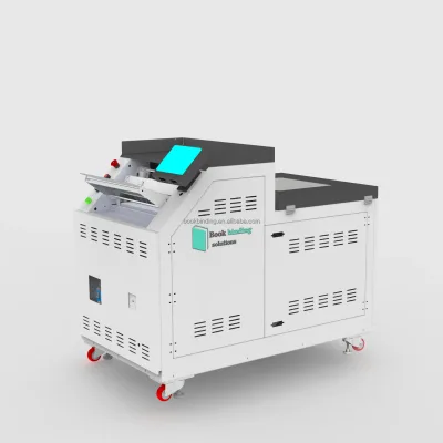 Semi-Automatic Double-Sided Gluing Machine for Cardboard Home Use with New Motor Bearing Pump & PLC Components