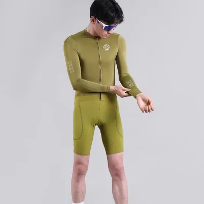 Custom Brand High Quality Sun Protection 40+ Summer Men's Long-sleeved Cycling Jersey Breathable Quick-drying Top Wholesale