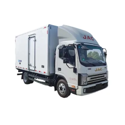 New Diesel Refrigerated Box Truck Manual Transmission Frozen Food Distribution Delivery Vehicle