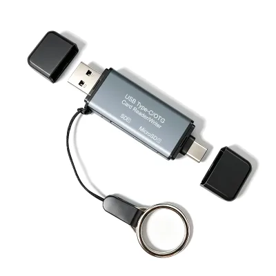 USB 3.0 High Speed Multi-in-One Card Reader SD TF Mini Type C OTG Compatible for PC Mobile
