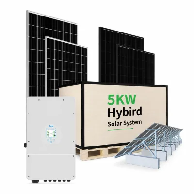 Home Solar Power System for Monocrystalline Silicon Panels for 5kW Lithium Ion Battery Roof Mounting 5kw Hybrid Solar System