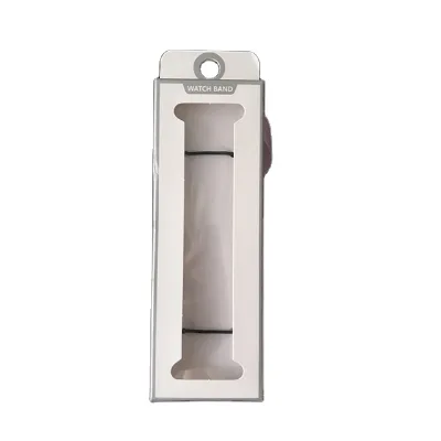 Hot Selling High Quality Universal Watch Strap Packing Box Simple Design White Blister Portable Cardboard Packaging Box