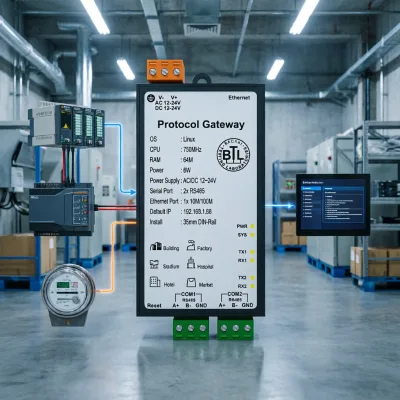Sunfull HVAC & Energy Management Gateway, Connects PLC, Meters, Thermostats to BACnet, COV Subscription Supported