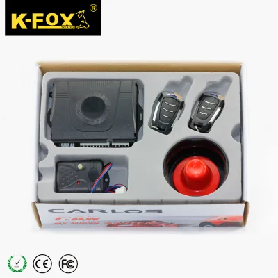 One Way Car Security Alarm with Trunk Open and Shock Sensor Programmable