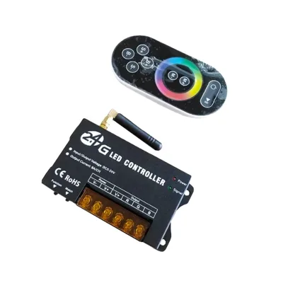 DC12V 2.4G Wireless RGB Controller with Touch Remote Control