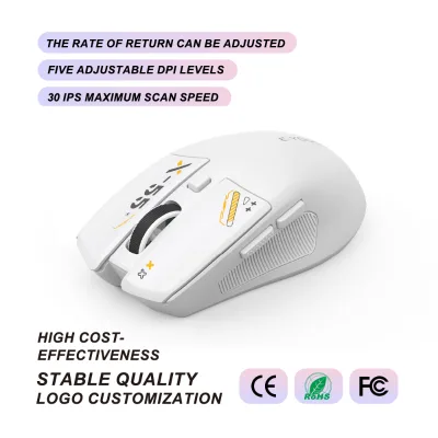 Professional Optical Gaming Mouse 5 Level DPI Adjustable KA8G2 Precision Tracking 1000Hz Return Rate Ergonomic