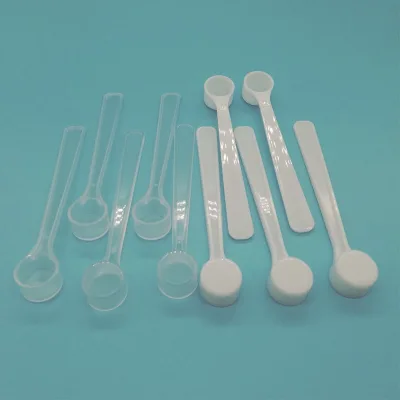 Mini 1ml Plastic Measuring Scoop, Small Dosage Scoop for Skincare, Cosmetic Sample Scoop