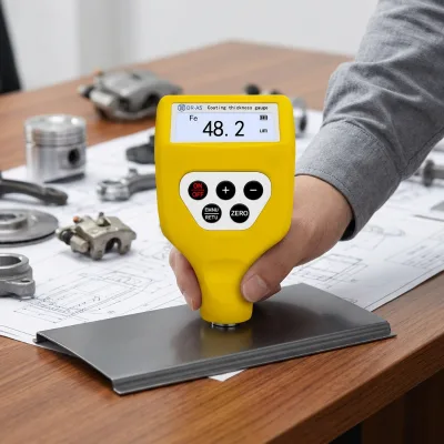 DR A5 Automotive Paint Film Thickness Gauge, Iron Aluminum Substrate Industrial Paint Coating Thickness Gauge