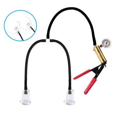 New Nipple Clamps Congestion Air Vacuum Harden Manual Pumping Enlargement for Female
