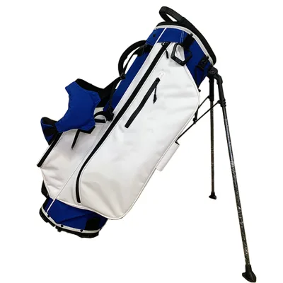 Compact and durable golf rack bag with 5 golf club slots made of polyester material, customizable with printed LOGO.